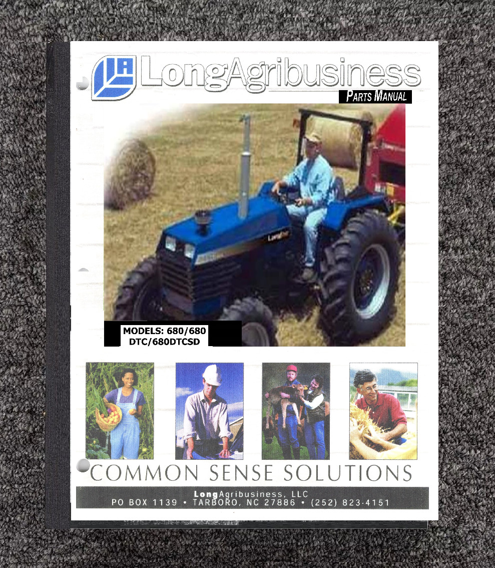 680 DTC 680 DTC SD Tractor Service Parts Manual Fits Longtrac Tractor 680
