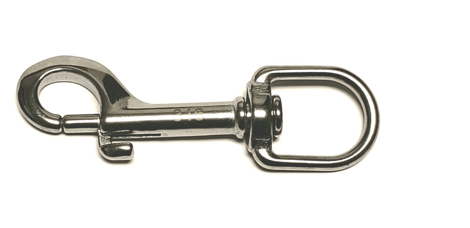2 Type 316 Stainless Steel Swivel Bolt Snap Hooks, 19 x 90 MM ( 3/4″ X 3-3/4″)