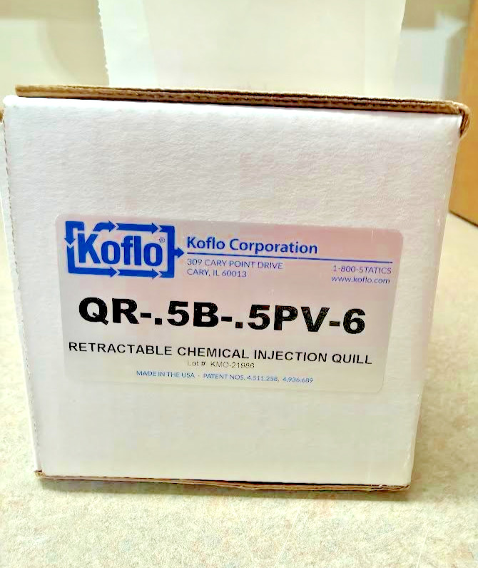 Koflo QR-.5B-.5PV-6 Retractable Chemical Injection Quill 1/2″ PVC New