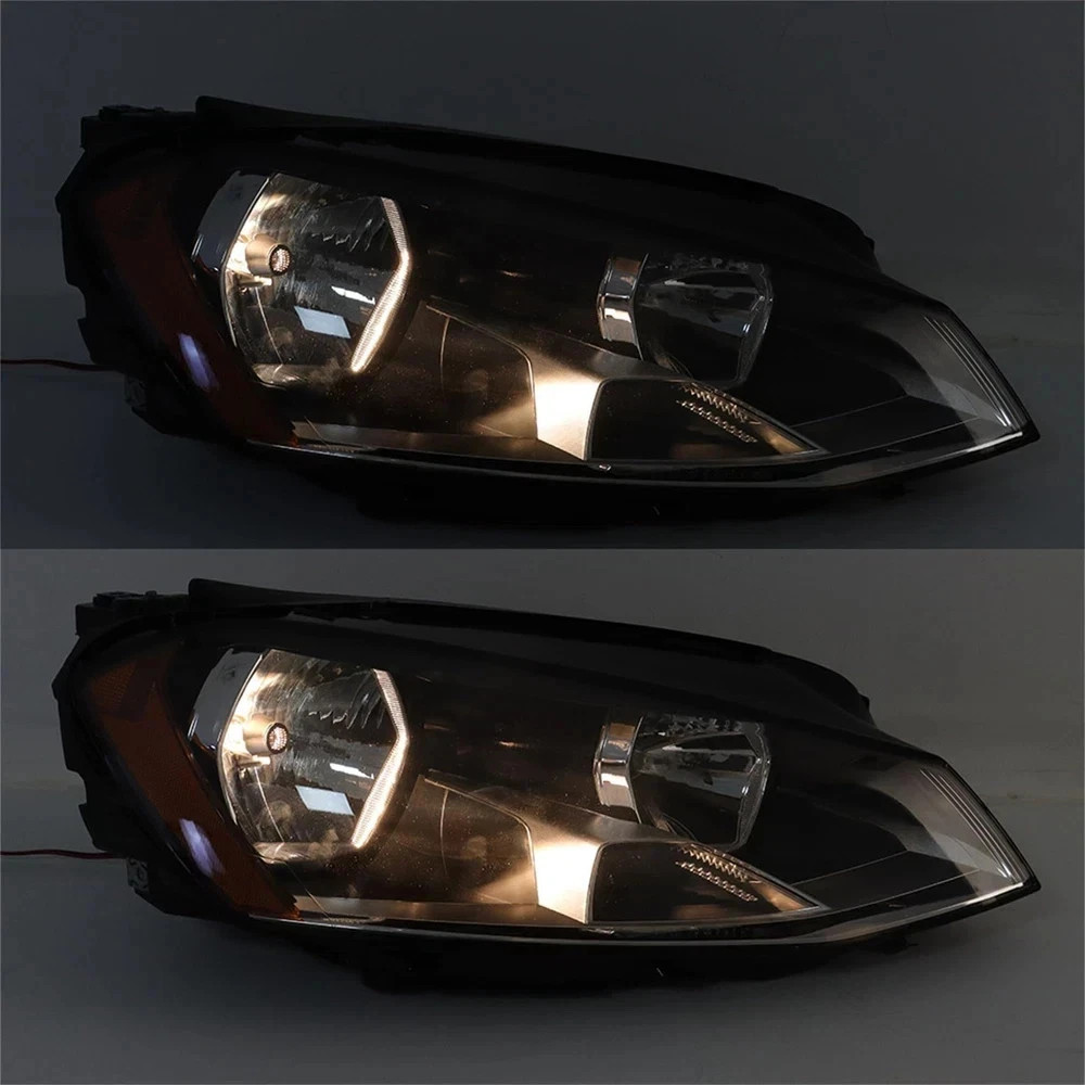 Right Passenger Headlight for Golf 2015-2017 Halogen Clear Lens VW2503160