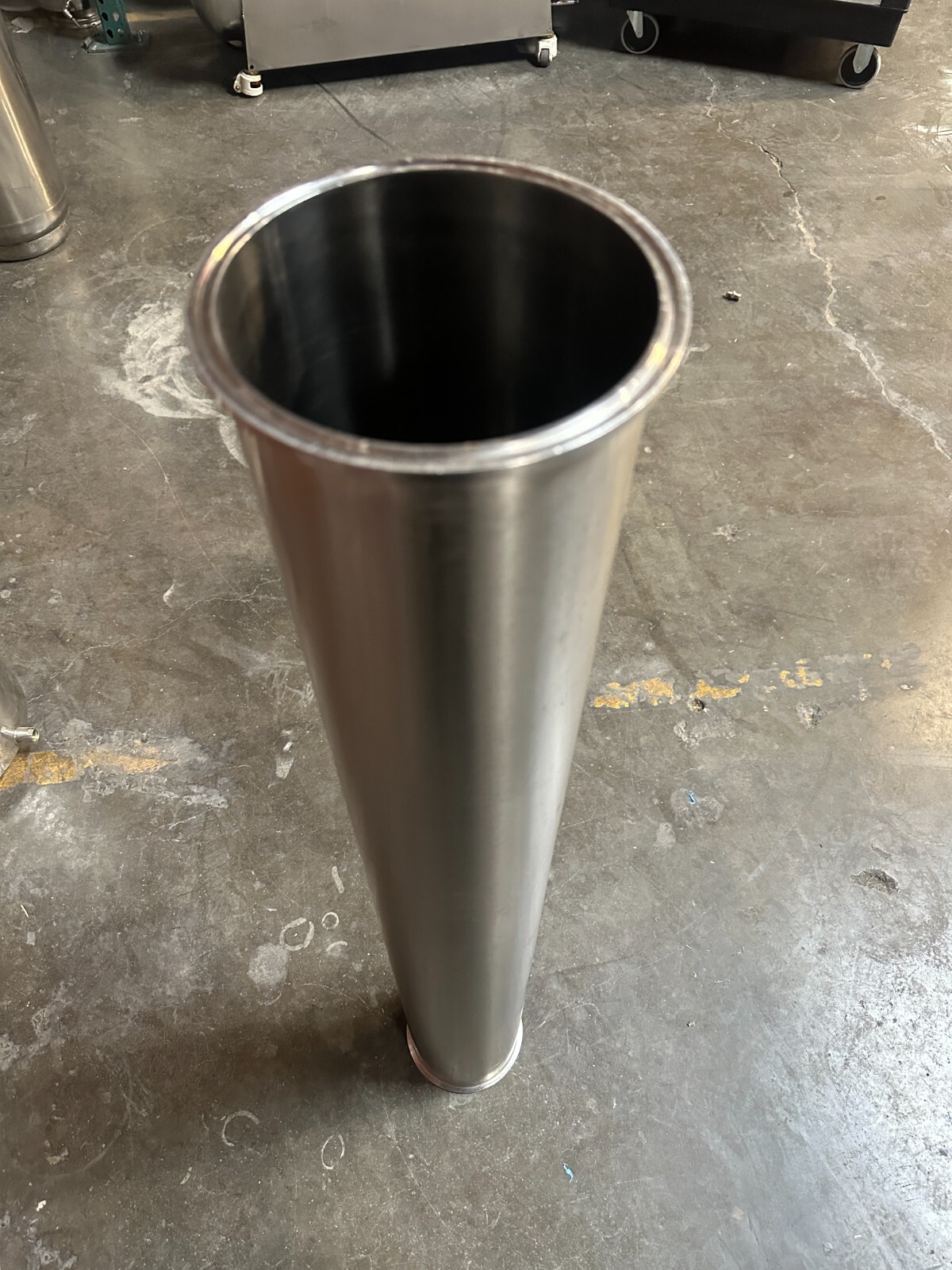 USED – 6″ x 48″ Sanitary Extract Tri-Clamp Spool / Column Stainless Steel 304