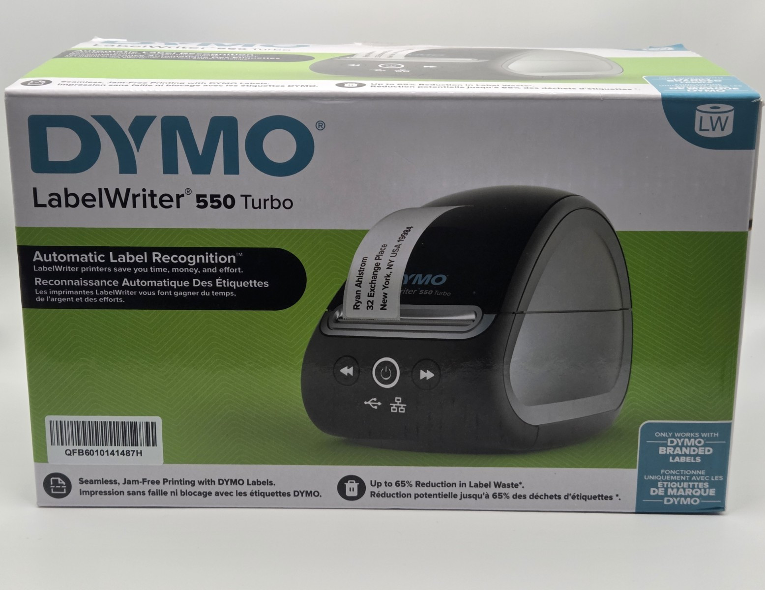 DYMO LabelWriter 550 Turbo Label Printer w/ Automatic Label Recognition (Boxed)