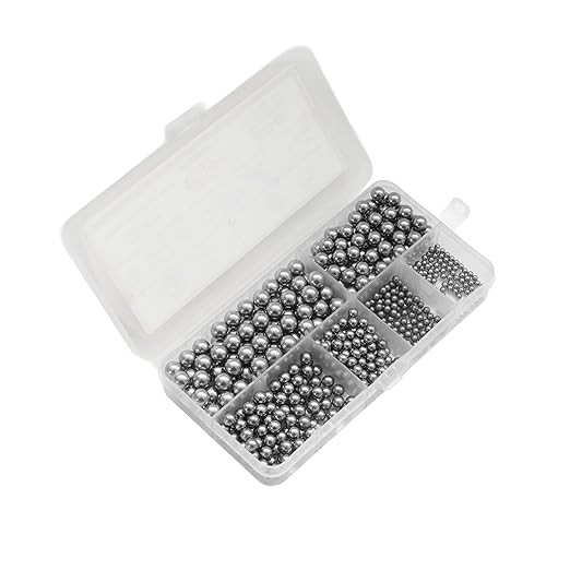 HFS(R) Bearing Balls Assortment Kit Bearing Steel 6 Sizes Auto Parts 600pcs