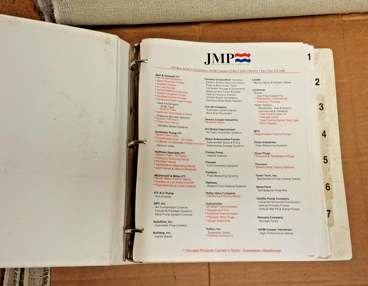 Bell & Gossett/ITT/Hydronic System Maintenance Training Manual/Loose Leaf Binder