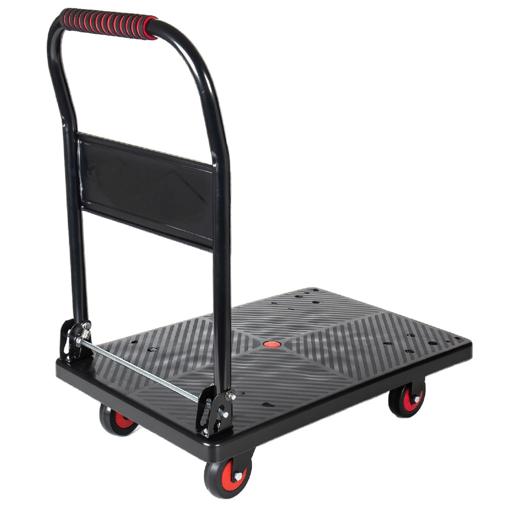 25.5″x43.5″ Foldable Platform Truck 1500LBS 5″ Silent TPR Wheels