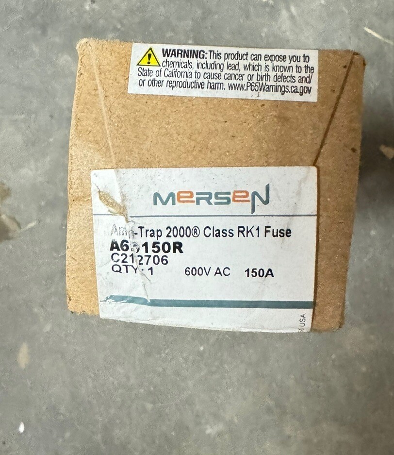 Qty 1 Amp-trap 2000 Dial Element Time Delay 150A 600V AC / DC A6D150R SMART SPOT