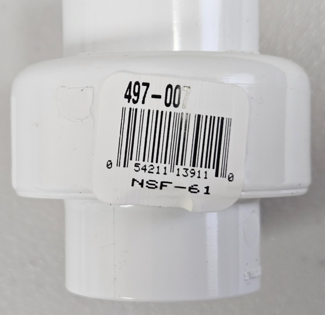Spears 3/4″ Schedule 40 PVC Pipe Fitting Socket Union HVAC Condensate 497-007