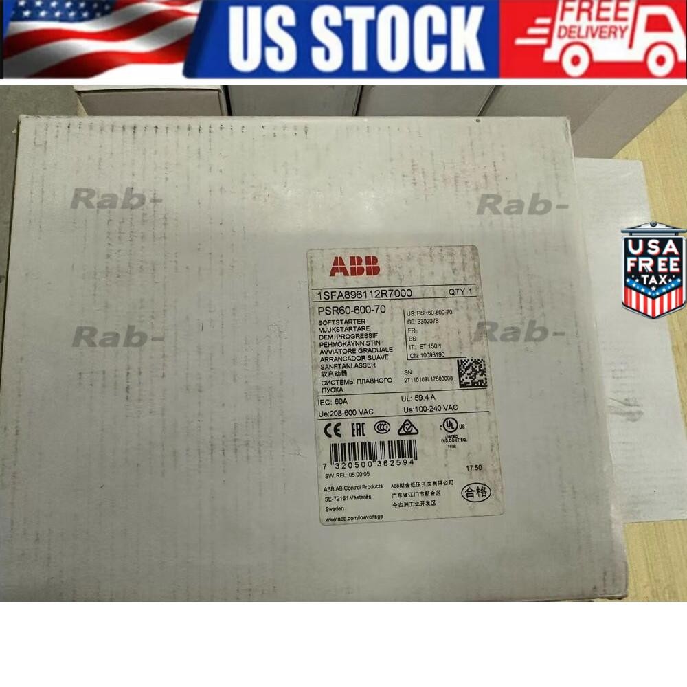 PSR60-600-70 ABB 30KW Soft Starter Brand New in Box!Spot Goods Zy US Free TAX