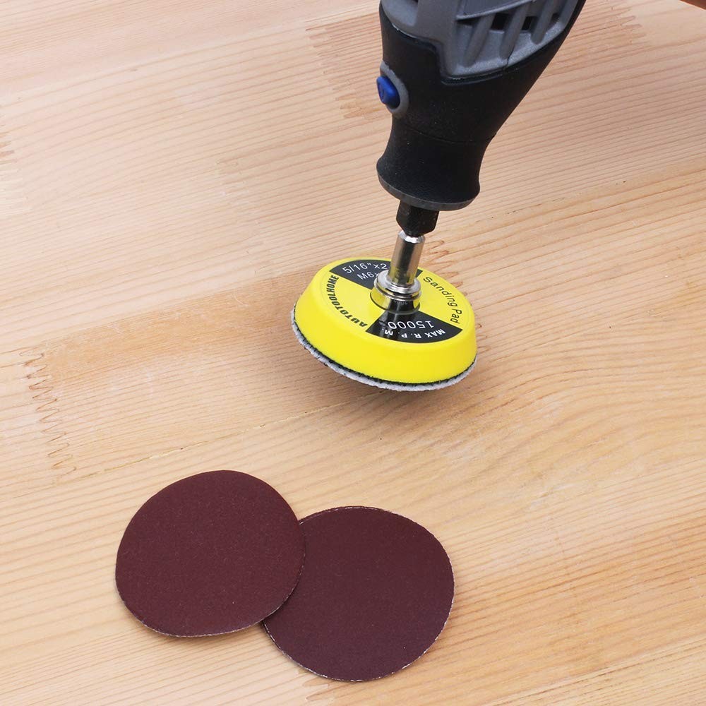 100 Pack 2 Inch Sanding Discs Kit 40 60 80 100 120 150 180 240 320 400 Grit