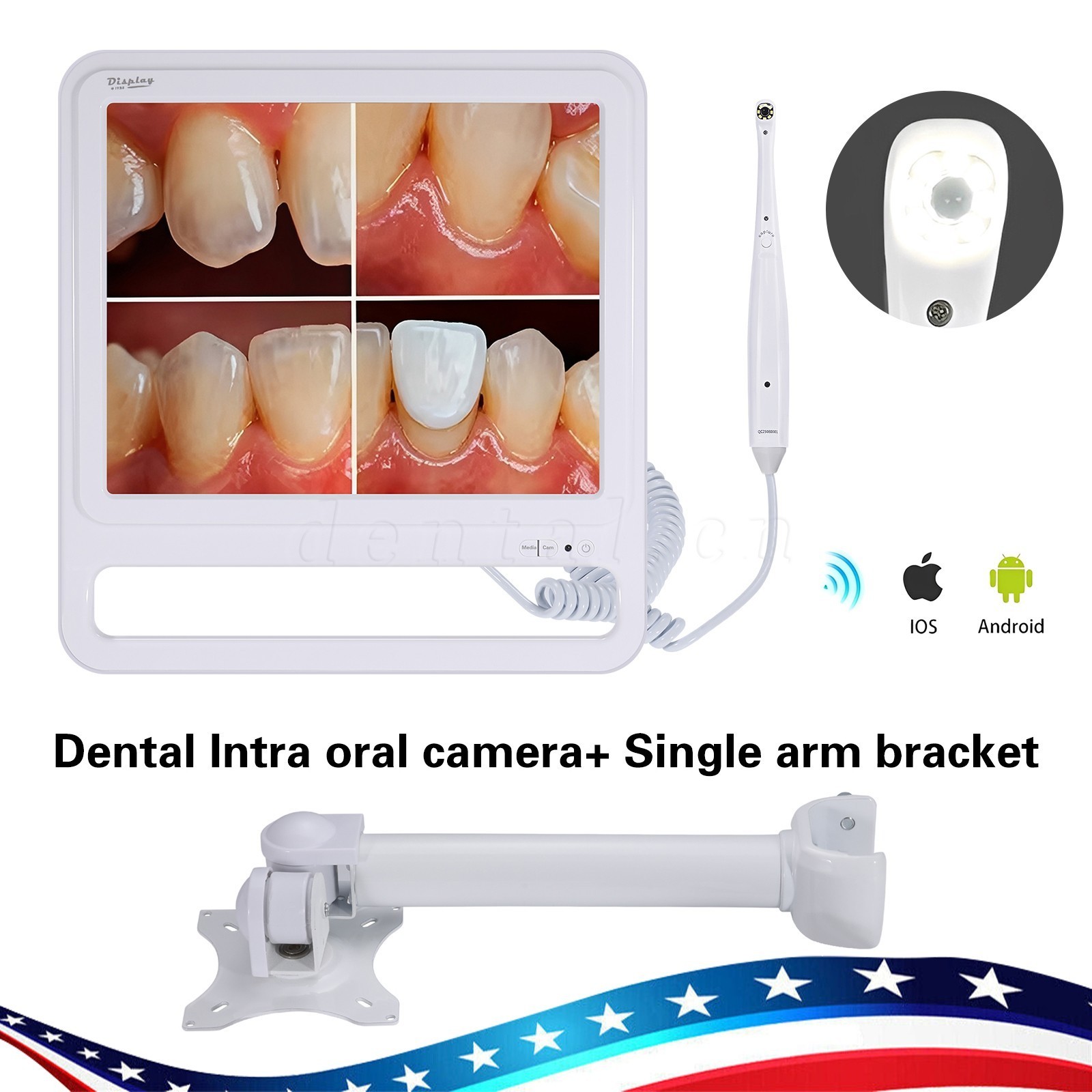 Wireless Dental Intraoral Oral Camera HD 1080p WIFI Endoscope teeth mirror IP67