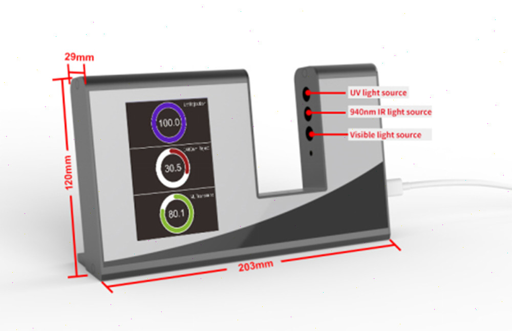 Light Transmission Tester with UV Visible Light IR USB Interface Resolution 0.1%