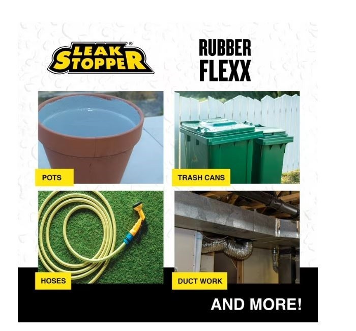 Rubber Flexx Leak Repair & Sealant Spray 18 Oz 100% Flexible Seal Waterproof NEW