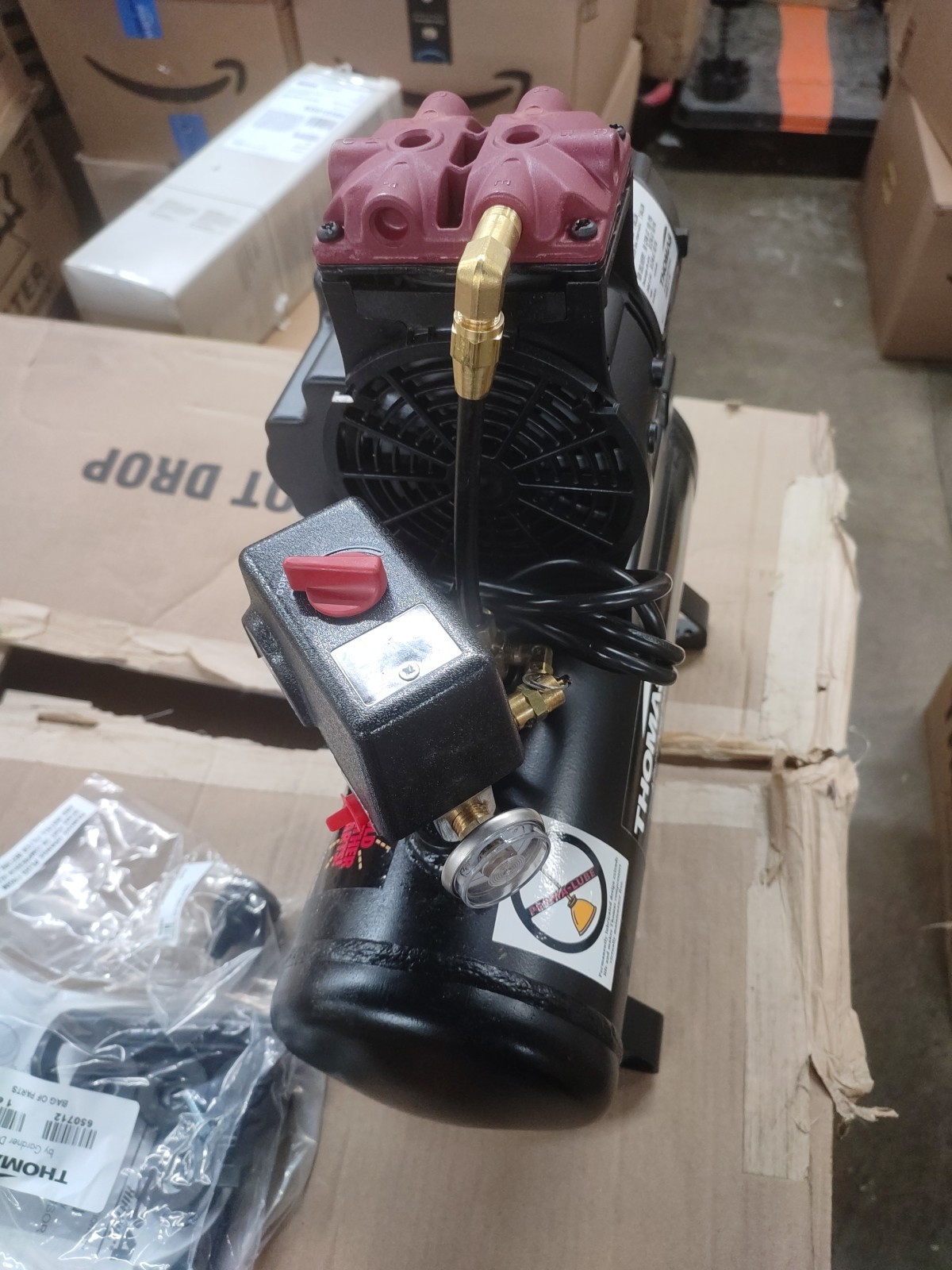 Thomas T-617 HDN Air Compressor, 2 Gal, 0.5 Hp, 115V, 100 Psi