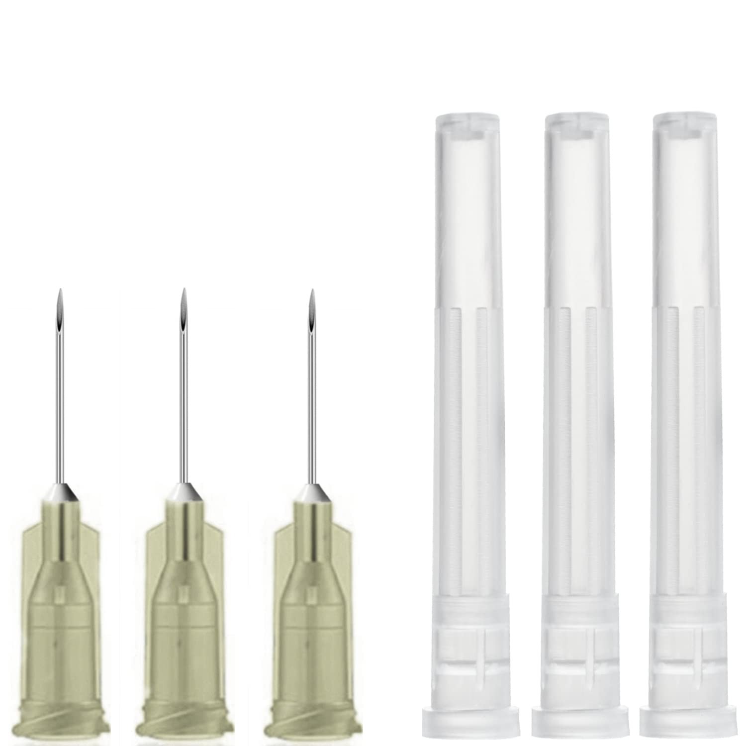100 Pack 27Ga 1/2 Inch Sterile Disposable Injection Needle with
