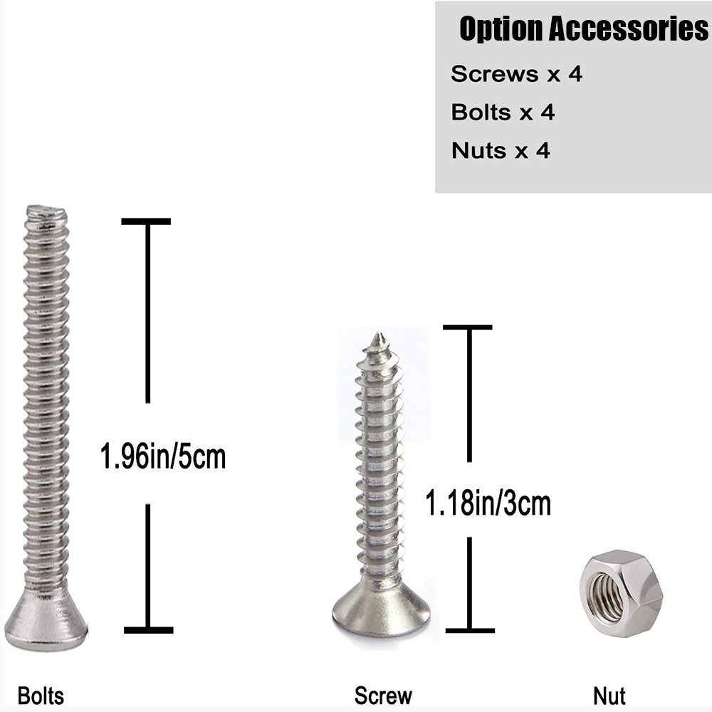 4/5/6/8 IN Rope Cleat Flat Top Boat Deck Cleat 316 SS Boat Cleat Open Base