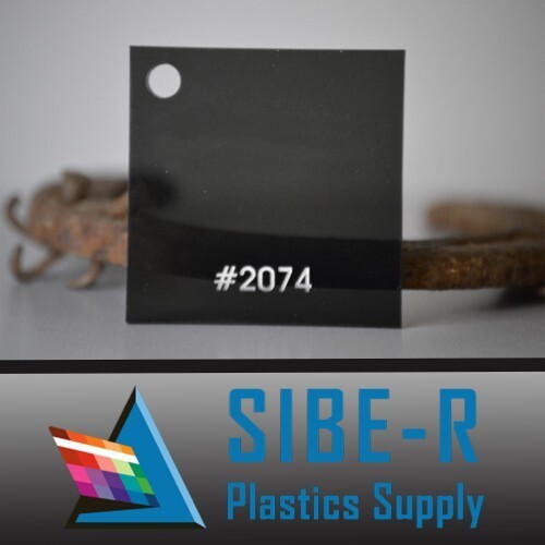 Acrylic Plexiglass Sheet-1/8″ thick-Dark Gray Smoke #2074-24″ x 48″
