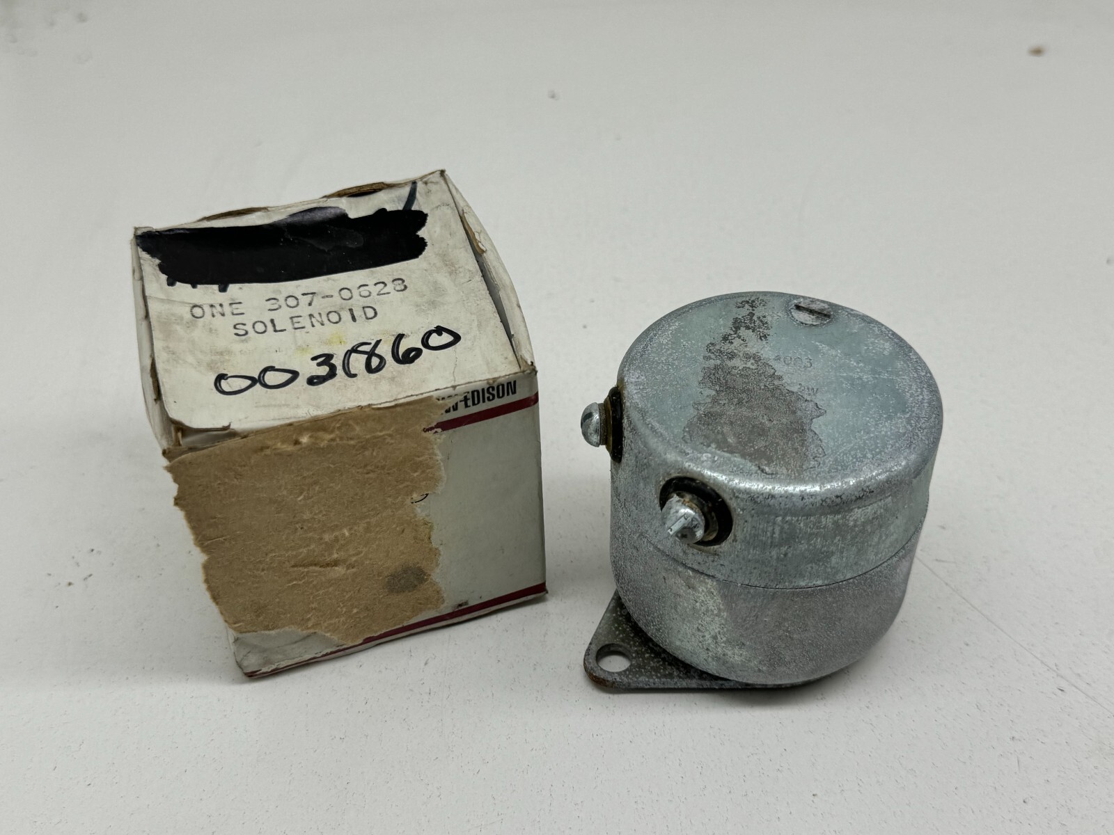 Onan OEM Part 307-0628 Stop Solenoid (Prescolite SSC 4003) ~~Rust/Oxidation~~