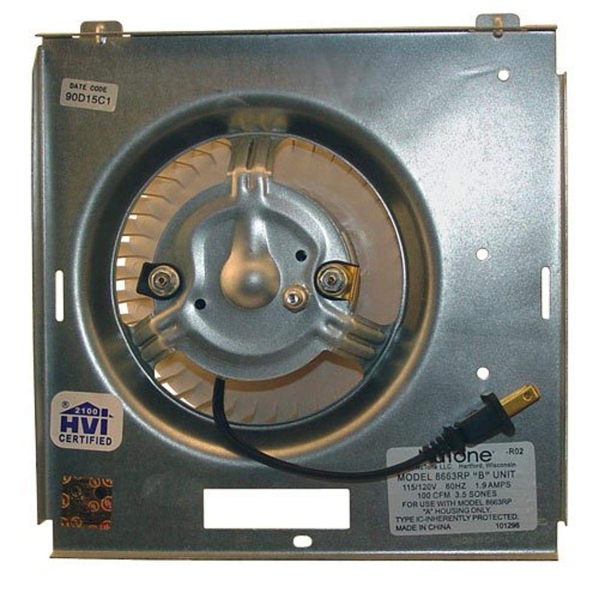 Broan-NuTone S97017706 Ventilation Fan Motor Assembly 6 x 9 x 9 inches