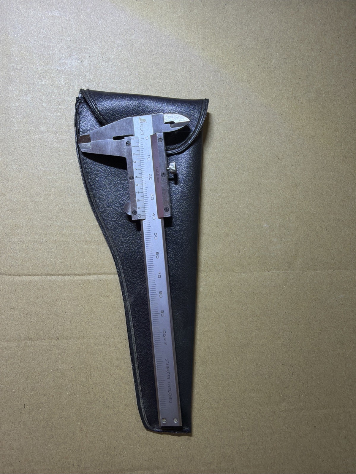 SHINWA Ultra Light Weight Mini Pocket Vernier Caliper Metric 100mm from Japan
