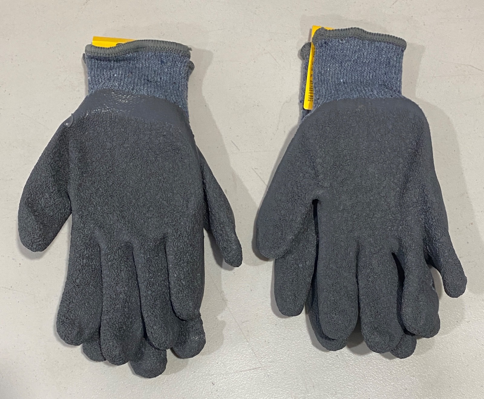 2x Firm Grip Tough Working Gloves – General Purpose Latex Coated – X-Large