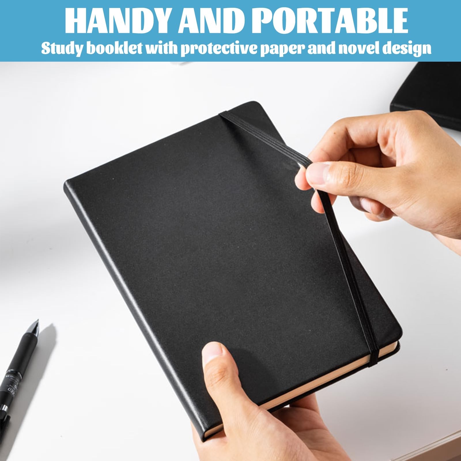 BOBOAR Meeting Lined Journaling College Ruled Hardcover Paperage Black