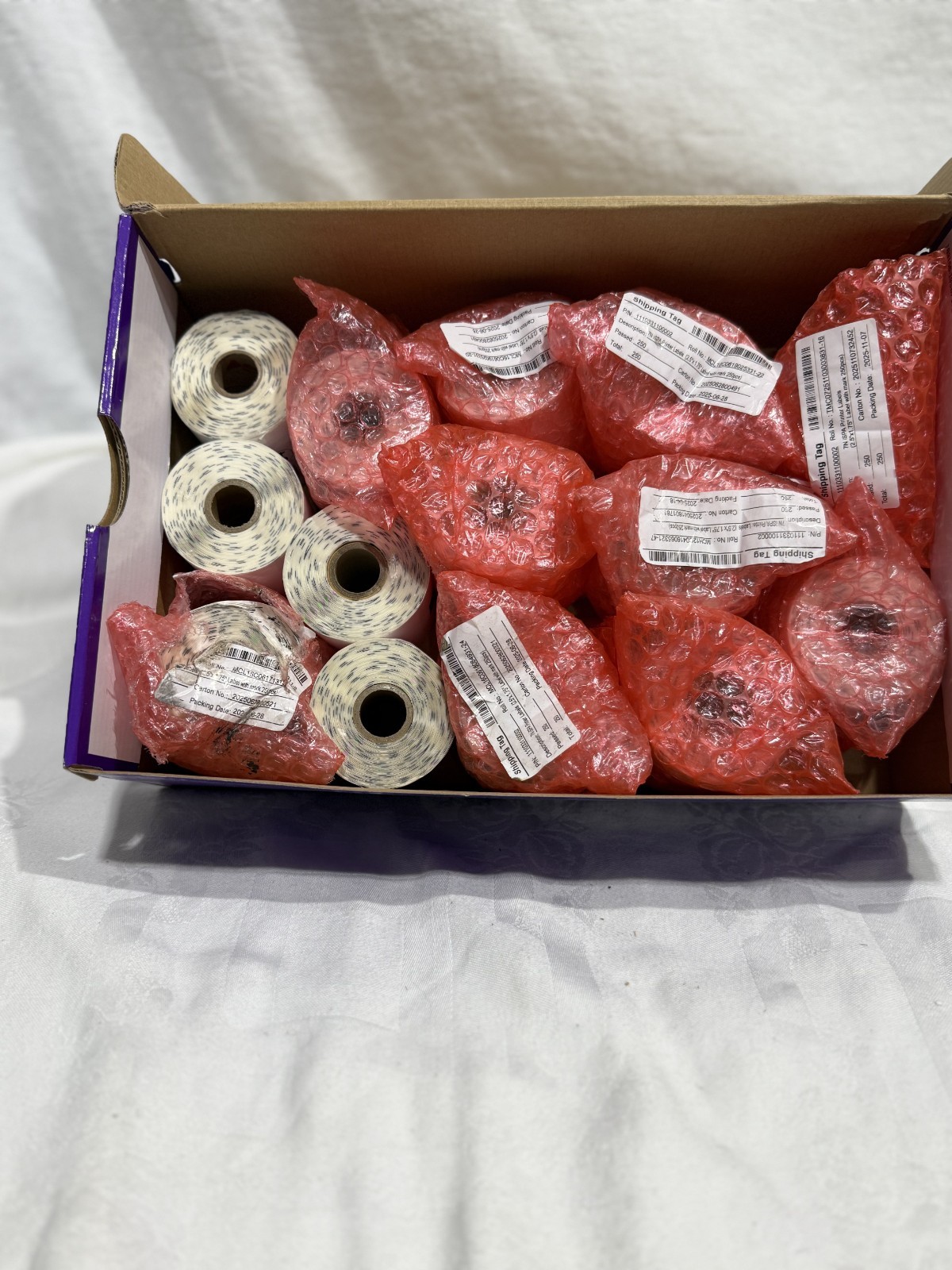 2 PACK Unbranded RFID Labels 2.5”x1.75” Rolls of 250 .75″ Core *FAST SHIP*