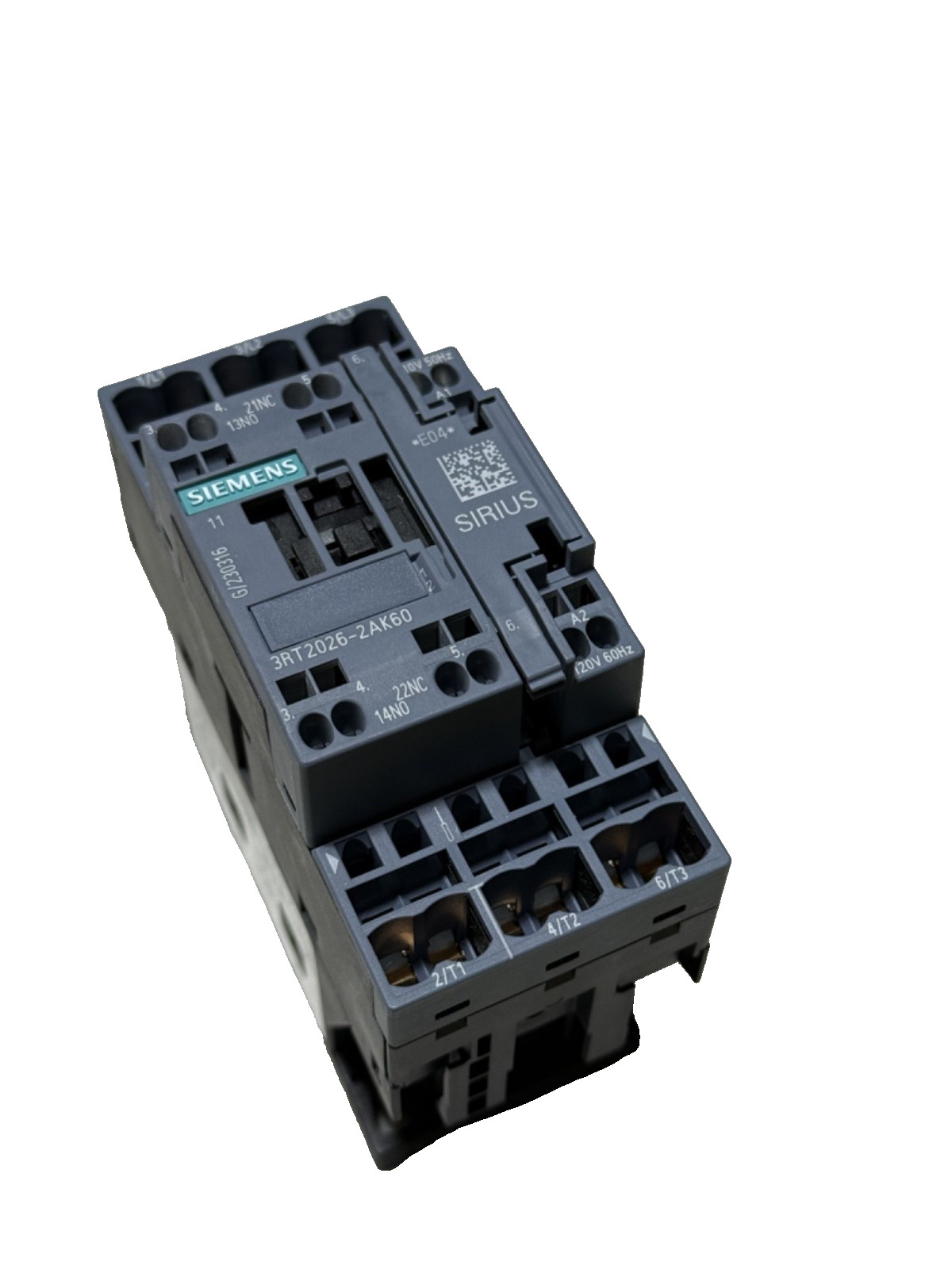 1x NEW SIEMENS 3RT2026-2AK60 3p 25a Contactor W/ 120vAC Coil – OEM SIEMENS – QTY