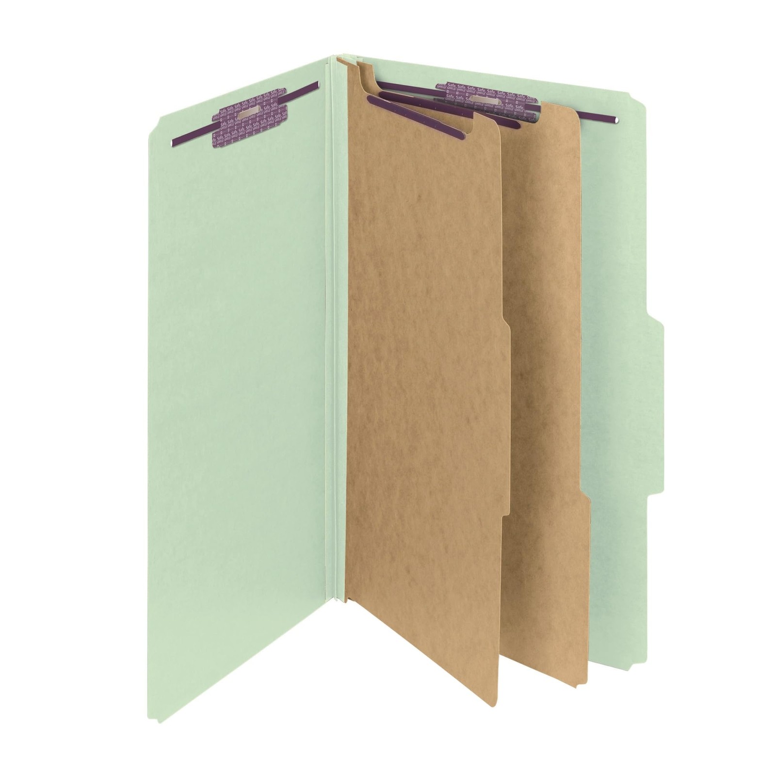 Smead Pressboard Classification File Folder Safeshield Fasteners 2 Dividers 2