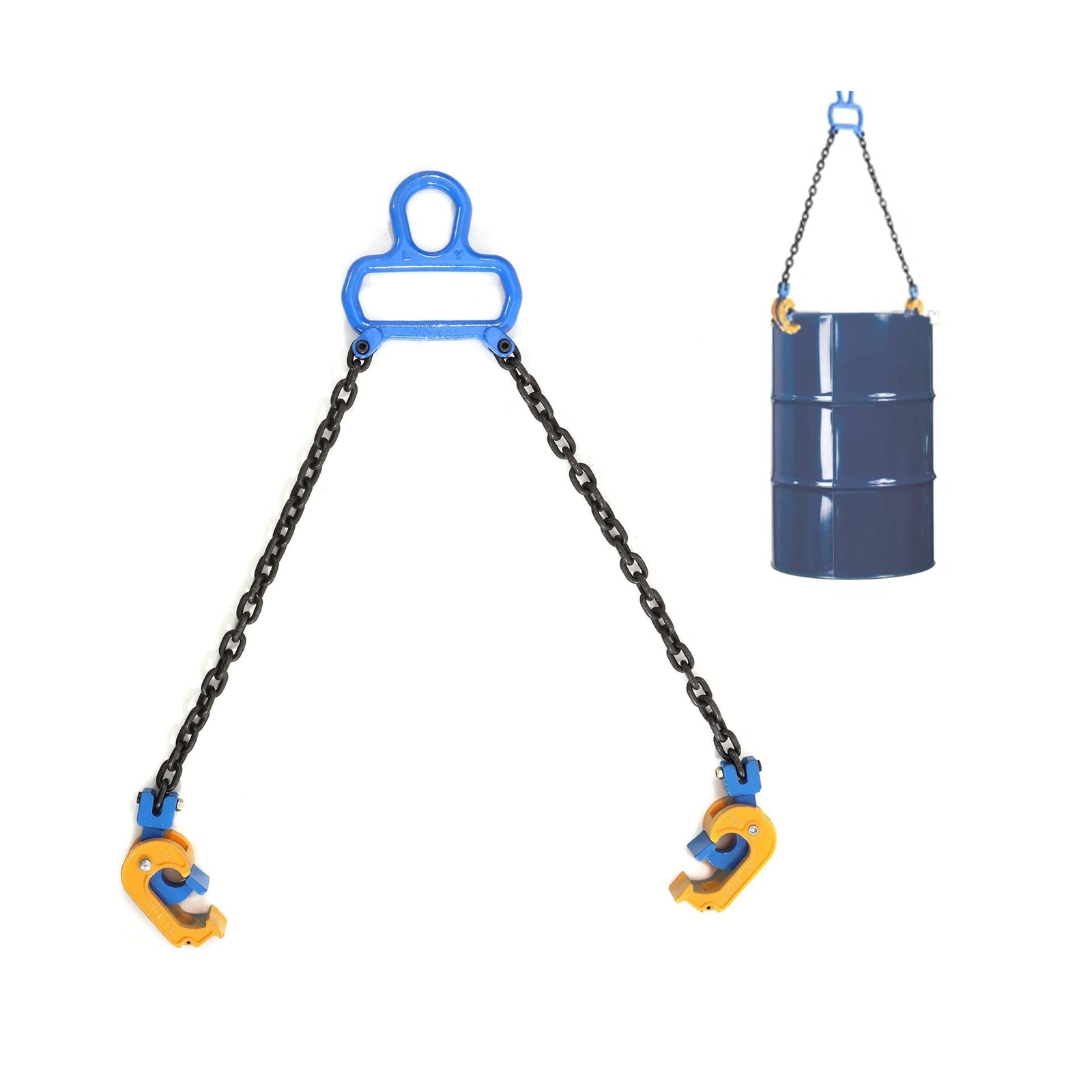 IRONWALLS Chain Drum Lifter with 1T/ 2204LBS Capacity, Upgraded Lifting Chain…
