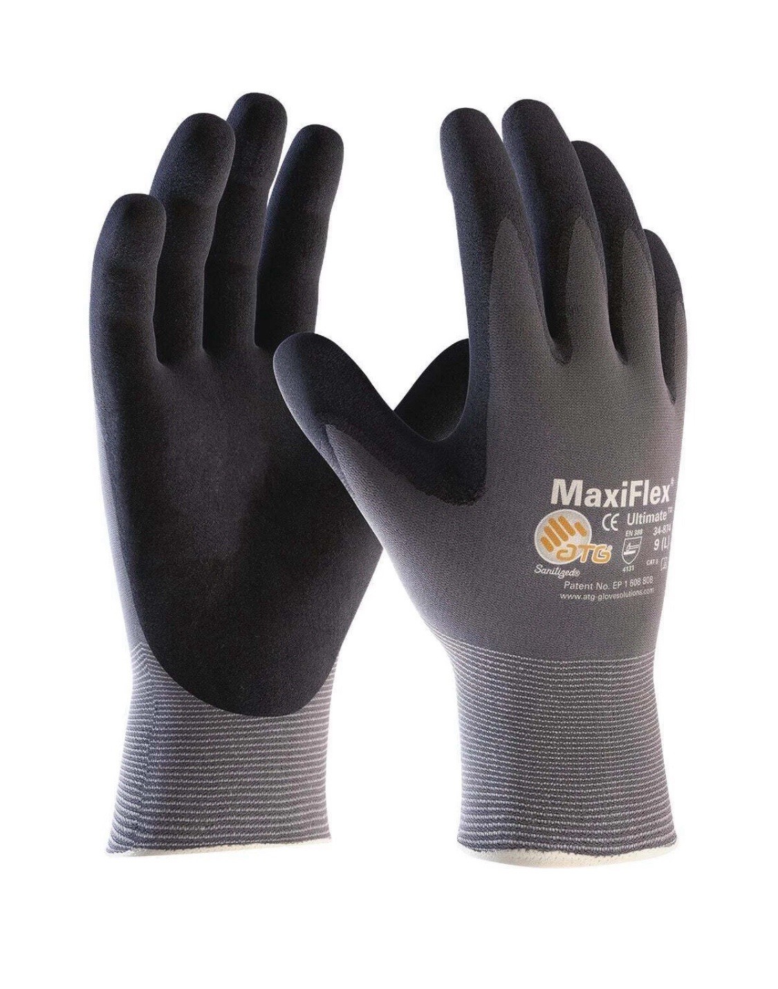 MaxiFlex Ultimate Nitrile Micro Foam Coated Work Gloves PIP GTek 34-874 SMALL 7