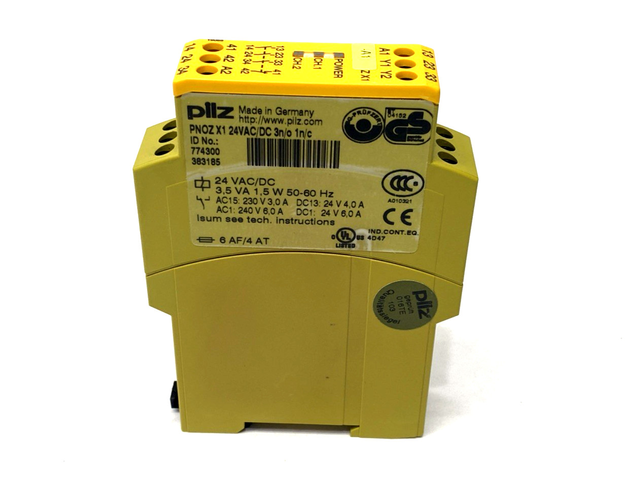 PILZ PNOZ X1 24VAC/DC 3n/o 1n/c Safety Relay 24V AC/DC 774300