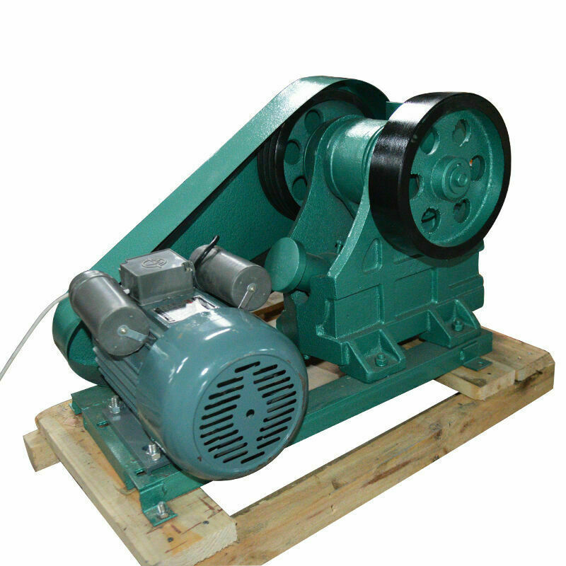 INTBUYING®220V Mini Jaw Crusher Feeding Inlet 2.16″,1400 RPM,250kg/h Crusher