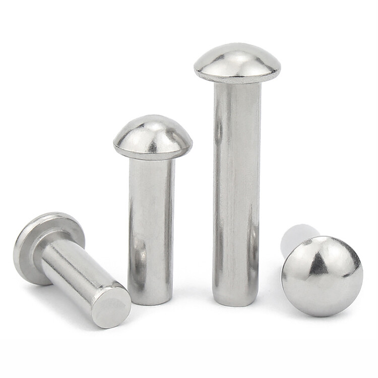 Solid Aluminium Round Head Rivets DIN 660 Domed Head M2 M2.5 M3 M4 M5 M6 M8