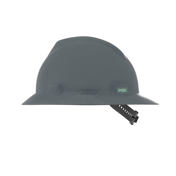 Msa Safety 454731 V-Gard Slotted Full Brim Hard Hat, Staz-On Suspension, Type