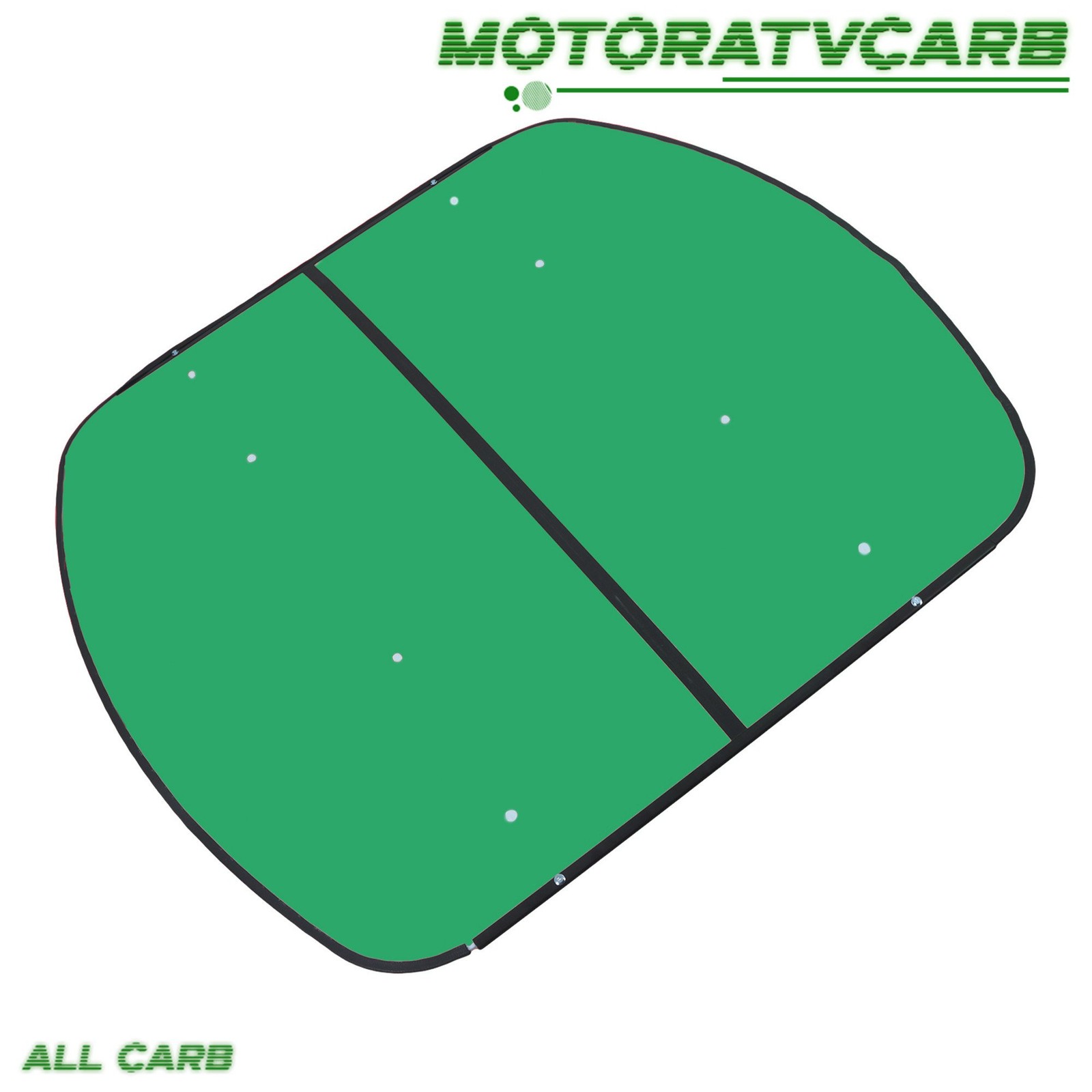 ALL-CARB Green Top Tractor & Mowers Canopy 52″× 52″ For 2″ x 2″ or 2″ x 3″ Rops
