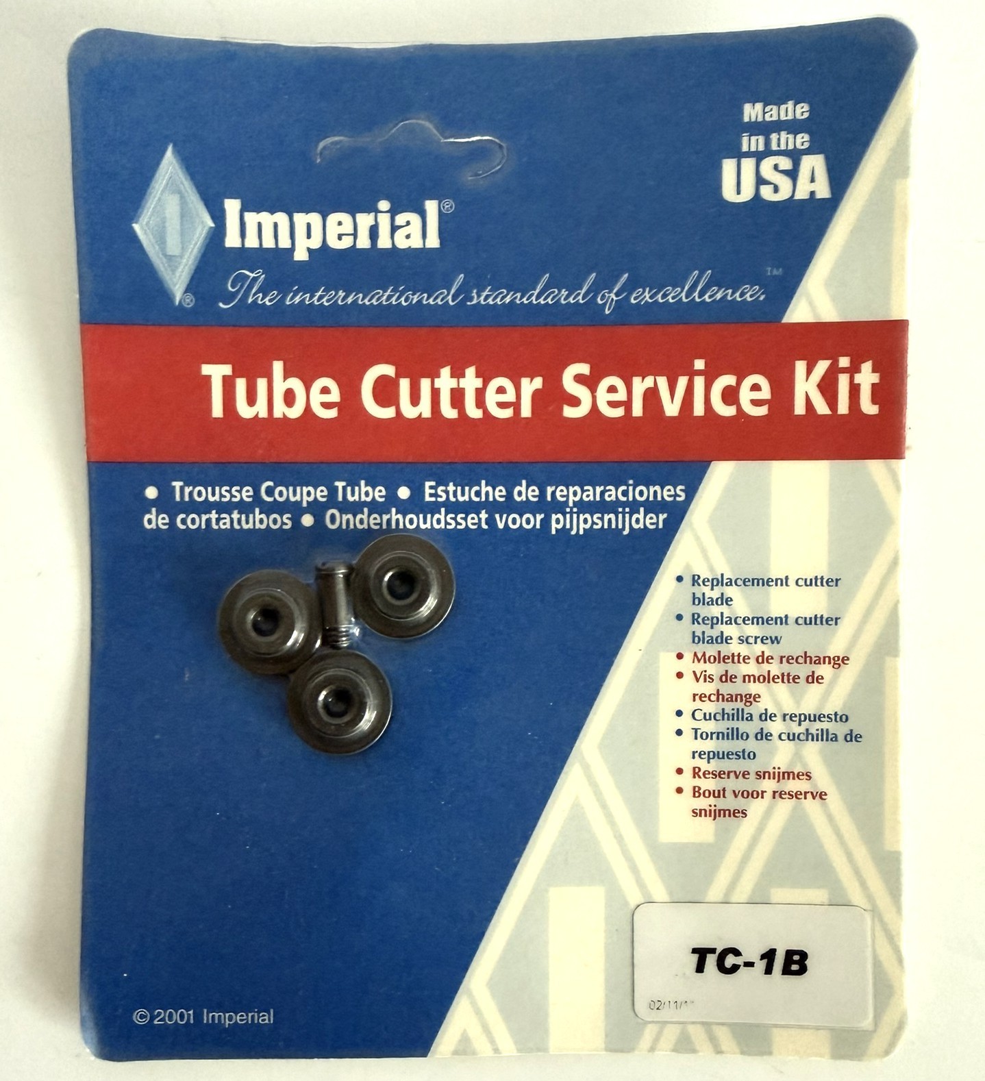 IMPERIAL TUBE CUTTER LOT of 3 CUTTERS and 2 SERVICE KITS EXTRA BLADES PIPE HVAC
