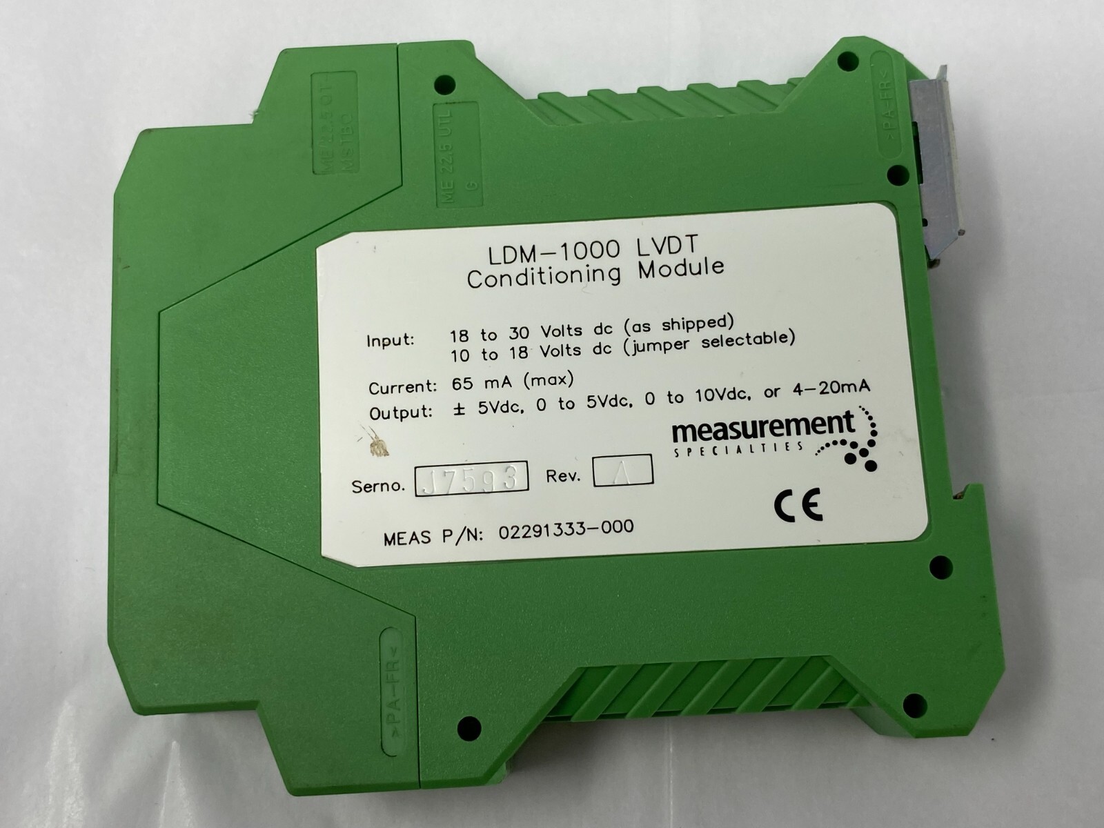 Measurement Specialties LDM-1000 LVDT Signal Conditioning Module