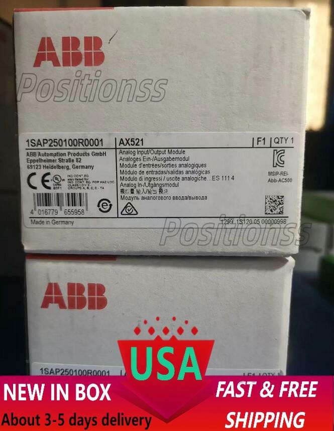 AX521 1SAP250100R0001 Analog Module New AX521 1SAP250100R0001 US Free TAX