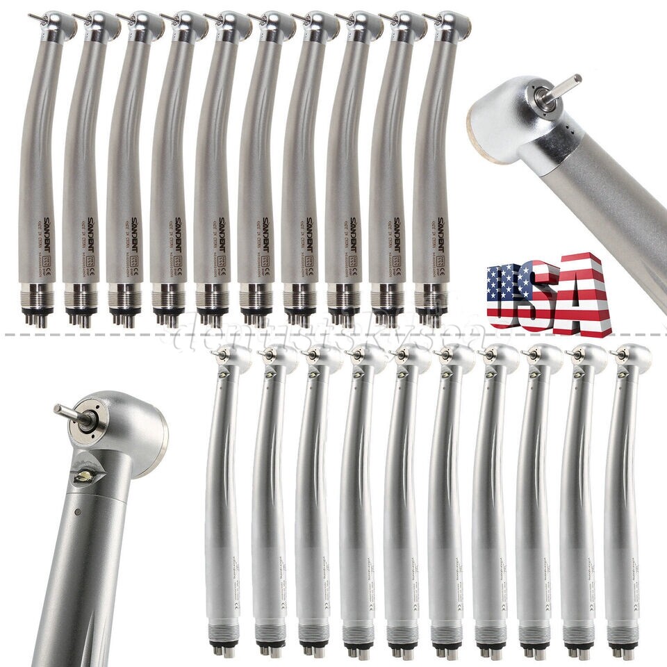 1-10 Dental High Speed LED E-generator /No-Led Turbine Handpiece 4H Cartridge OR