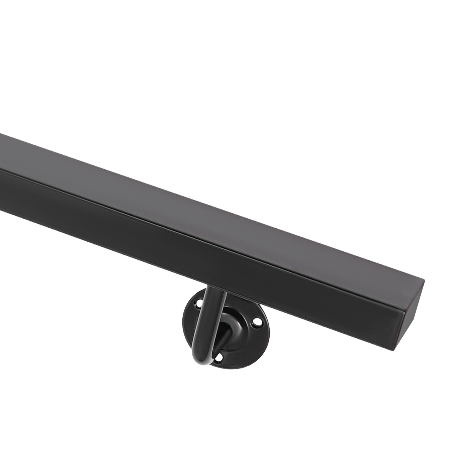 Stainless Steel Stair Rail 101×9.8cm – Baking Paint Wall Mount, 90kg Capacity
