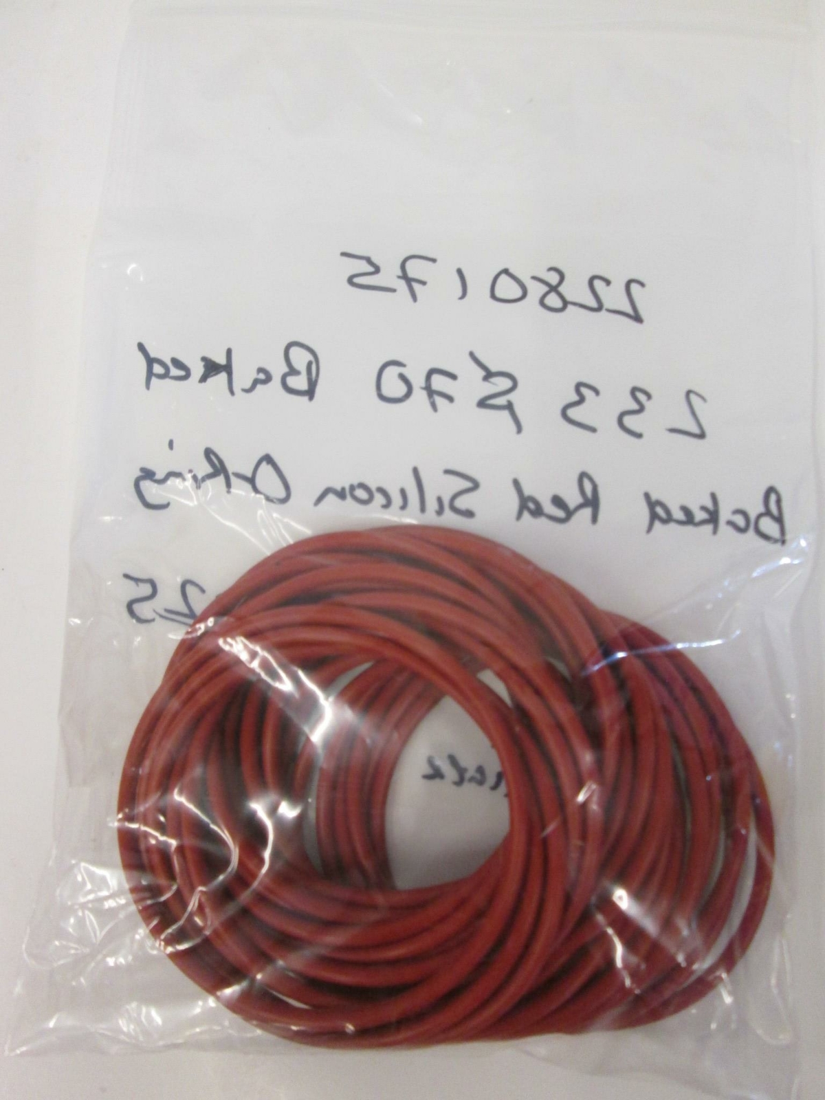 Pacific Rubber, 2280175, Silicone Baked Red 233S70, O-Ring Lot of 25