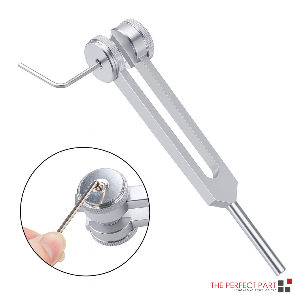 128Hz Healing Tuning Fork with Silicone Hammer Sound Therapy Musical Instrument