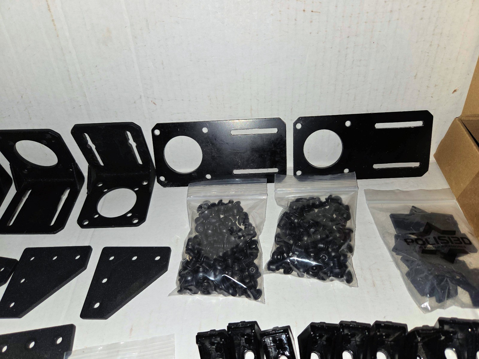 Large Lot Aluminum Extrusion, Angle Brackets, Bolts, T-Nuts, etc
