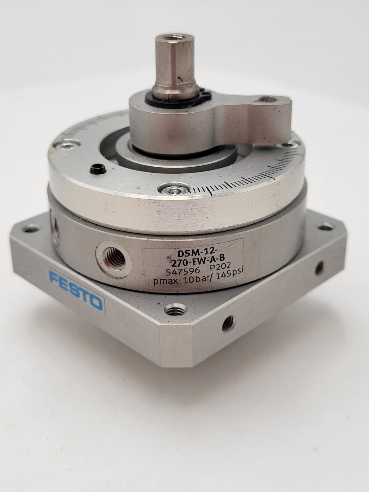 Festo DSM-12-270-FW-A-B Semi-Rotary Drive Actuator 10 Bar 145 PSI DSM Series
