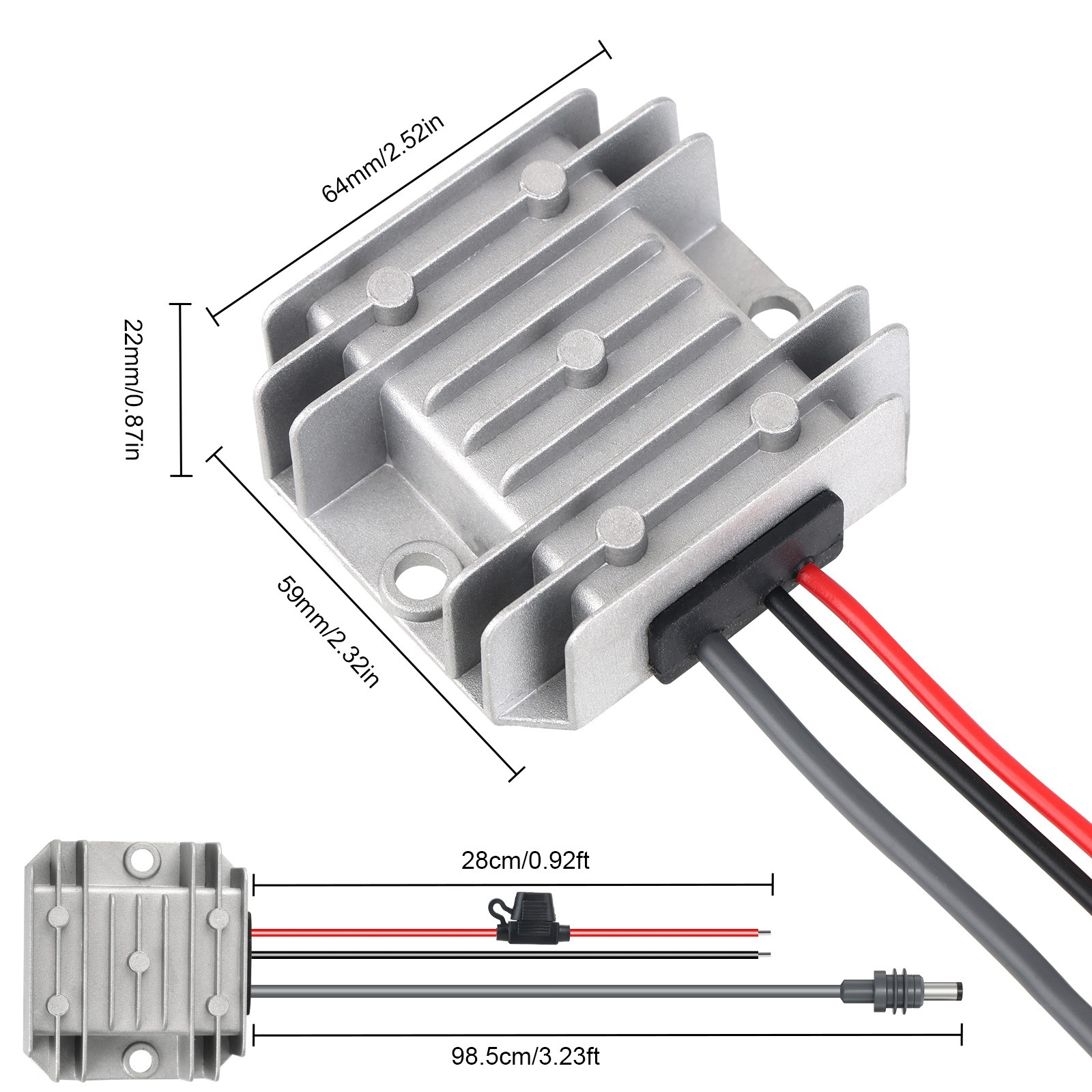 12V/24V to 30V 3.5A DC Step Up Converter for Starlink Mini Power Supply Boost RV