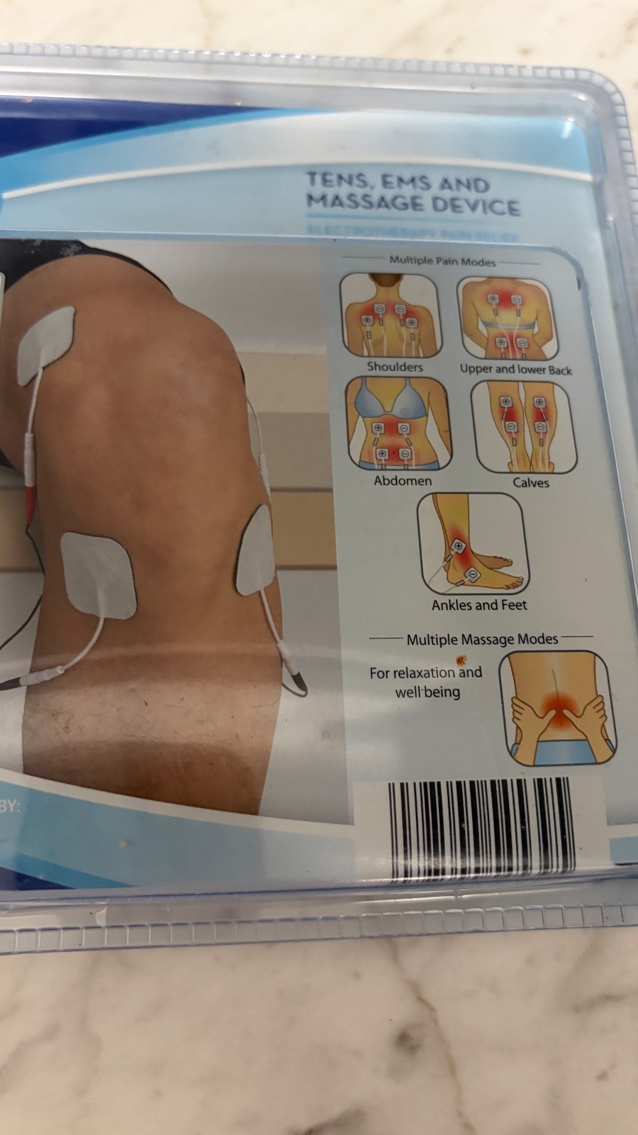 EMS Welby TENS EMS Massage Device Pain Relief Muscle Stimulator NEW