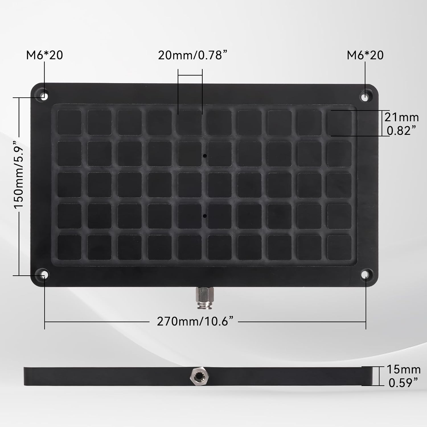 3018 Bakelite Vacuum Table for CNC Series CNC Machining – single sided