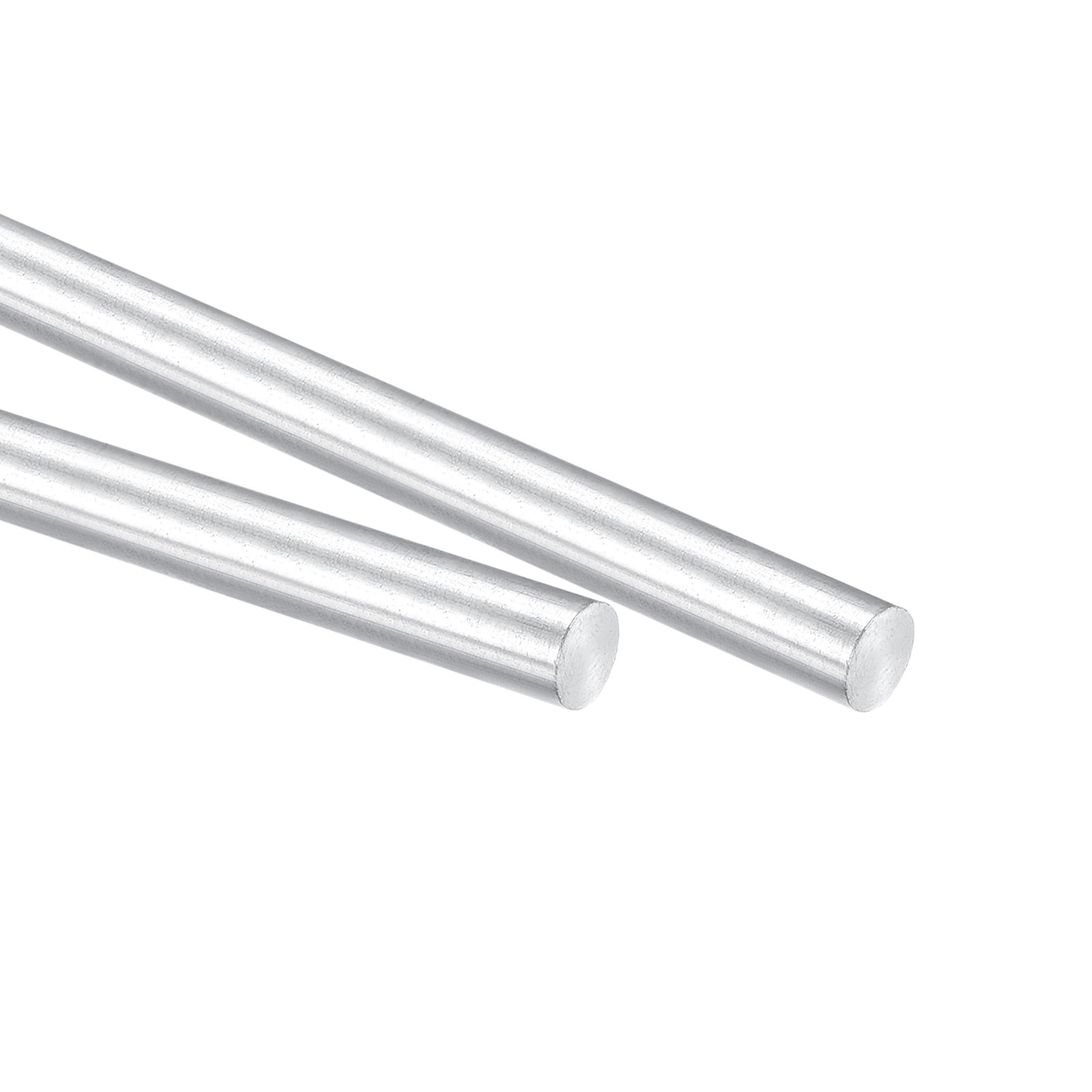 2pack Round Solid Aluminum Rod 10mm Dia.400mm Length Lathe Bar Stock for DIY