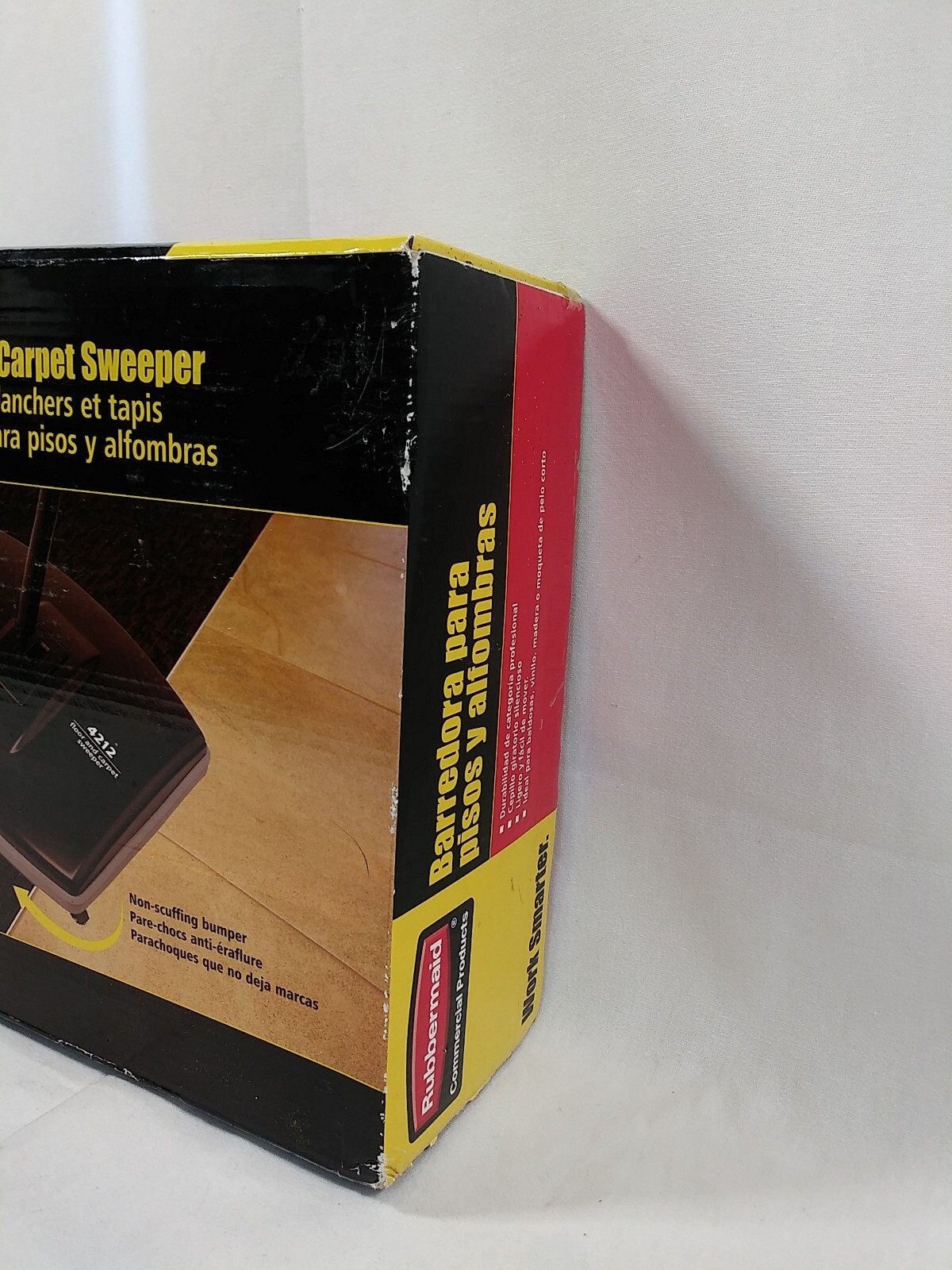 NEW Rubbermaid 4212-88 COMMERCIAL Floor & Carpet Sweeper (Bk/Gray)