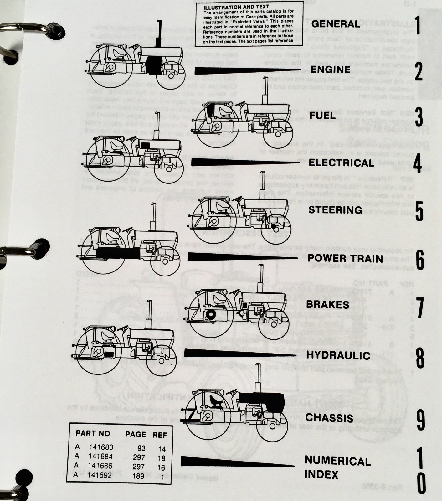 Case IH 585 Tractor Service Manual Parts Catalog Repair Shop Set Workshop Book